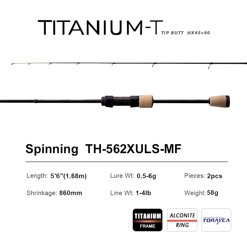 HookUpCo. Titanium XUL Spinning Rod 5FT/6FT - HookUpCo.