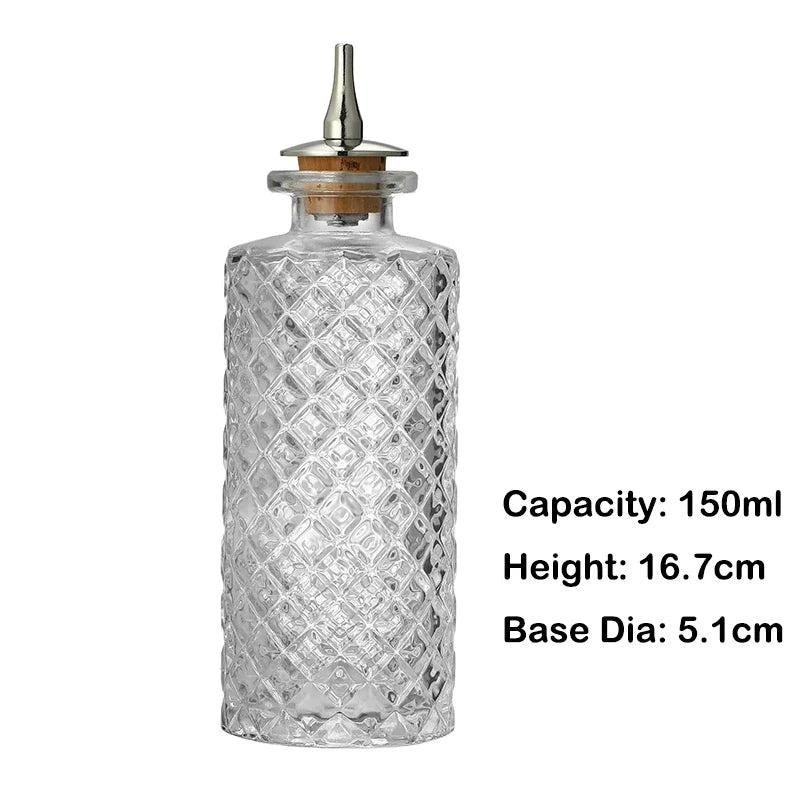 Vintage Cocktail Bitters Bottle for Home Bars