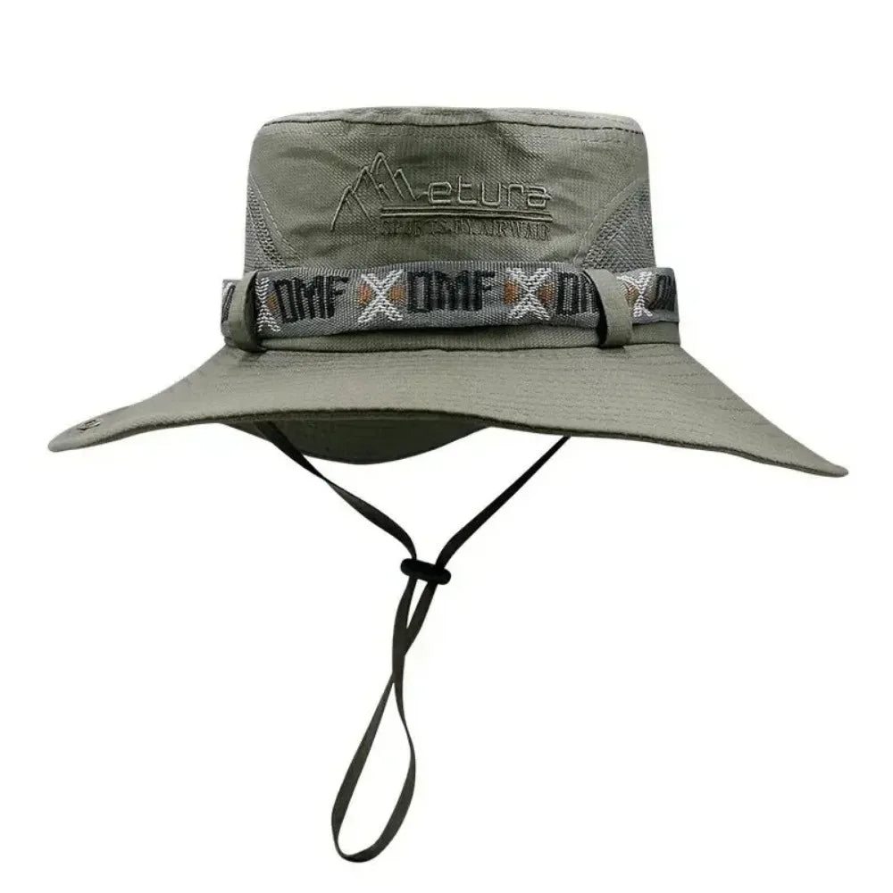 UV-Protective Panama Fisherman's Hat for Outdoor Adventures