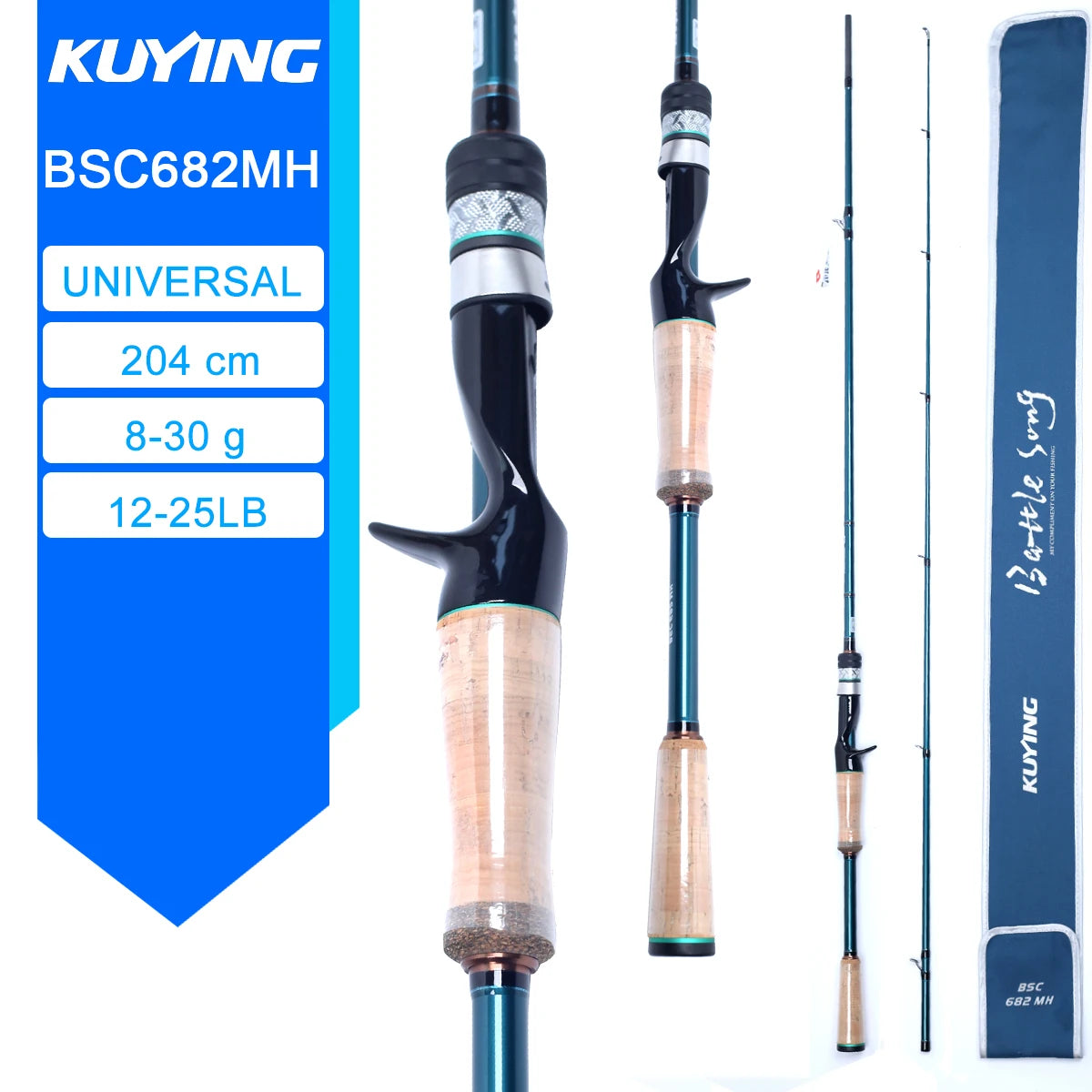 HookUpCo. Carbon Spinning Fishing Rods 6'3"-6'10" - HookUpCo.