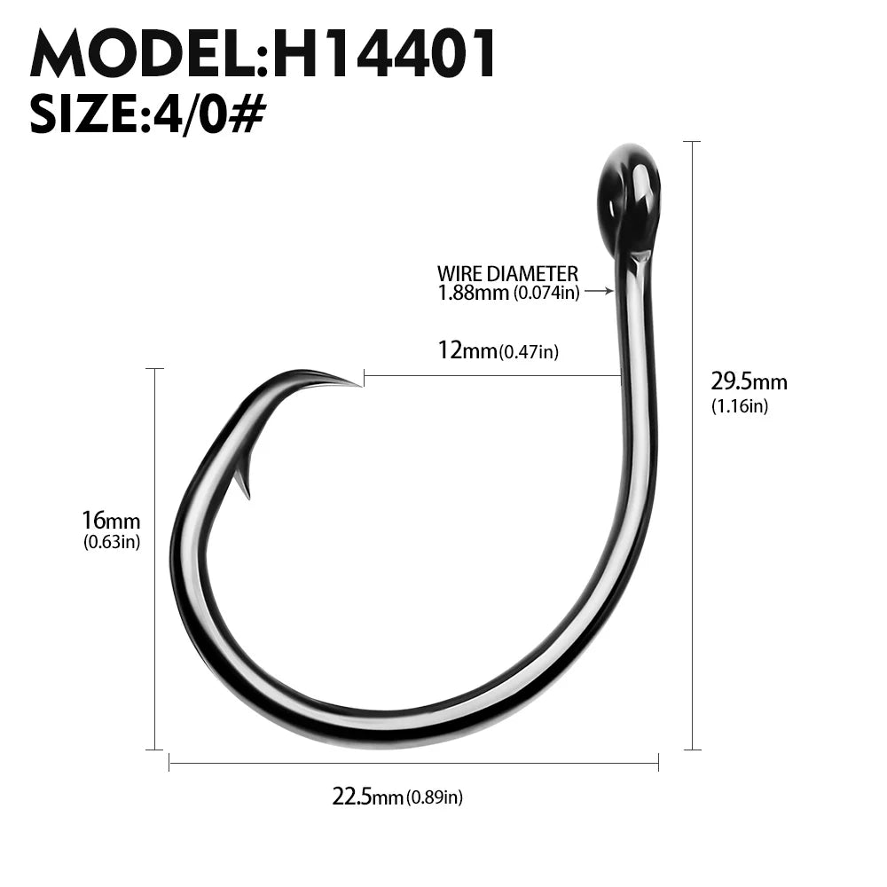 HookUpCo. High Carbon Steel Catfish Hooks 10pcs - HookUpCo.