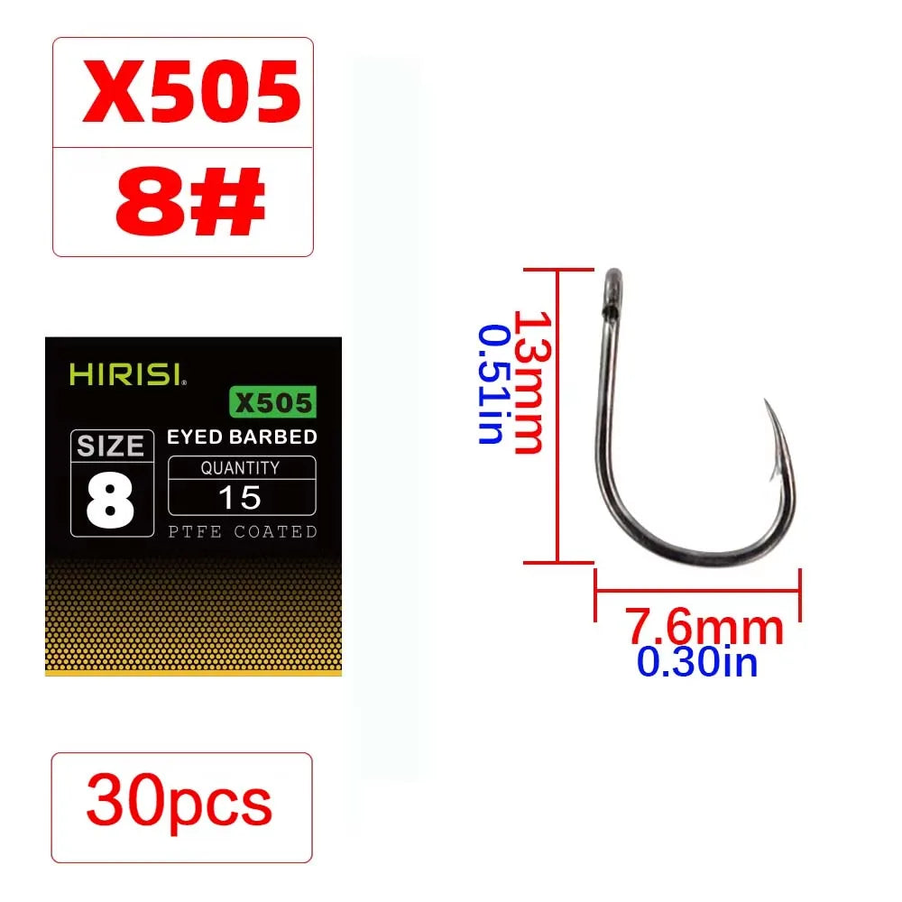 HookUpCo. High Carbon Barbed Fishing Hooks, 30 Pack - HookUpCo.