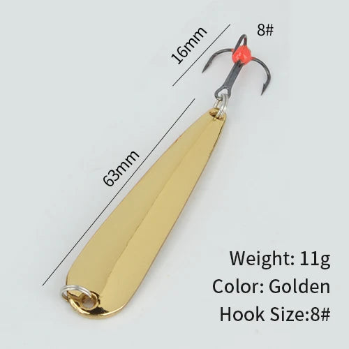 HookUpCo. Winter Ice Fishing Metal Jig Lures