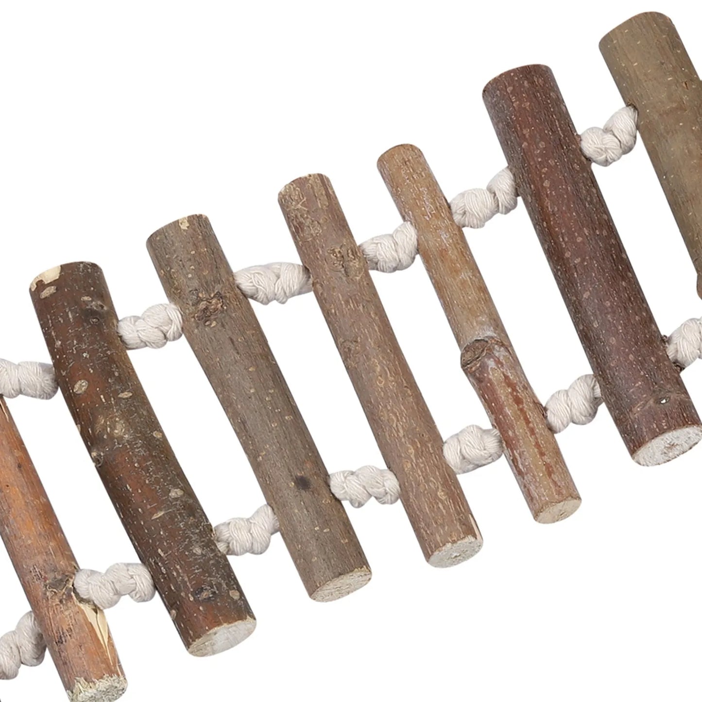 HookUpCo. Natural Wood Ladder Swing for Birds