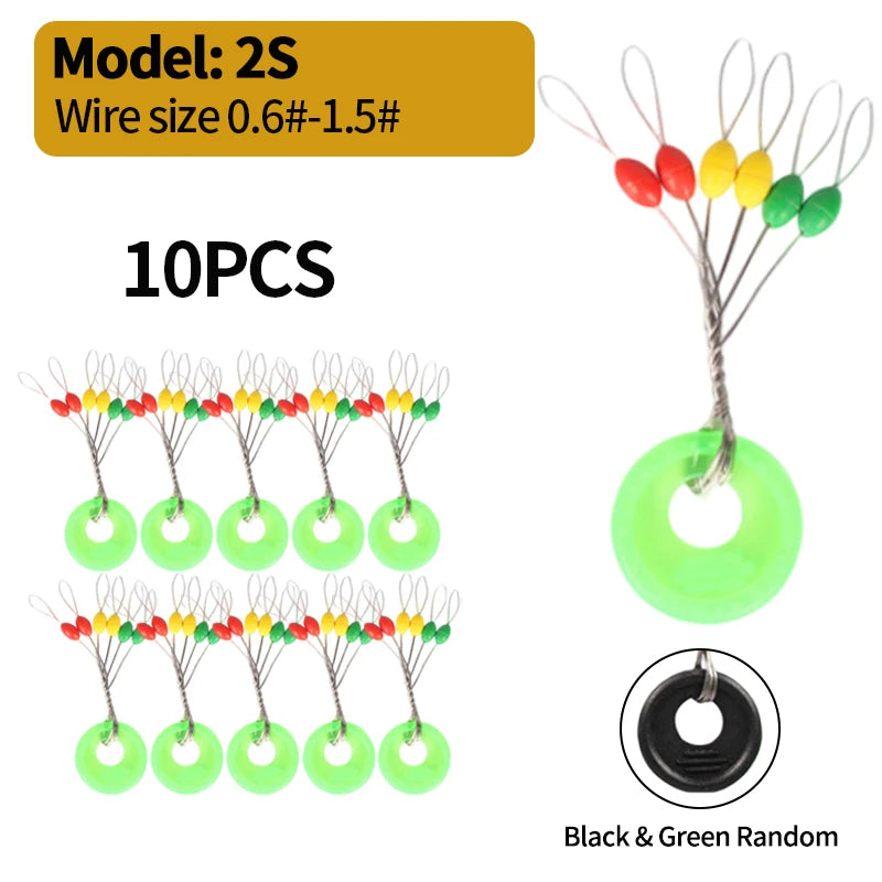 HookUpCo. 60pc Rubber Fishing Float Stopper Set - HookUpCo.