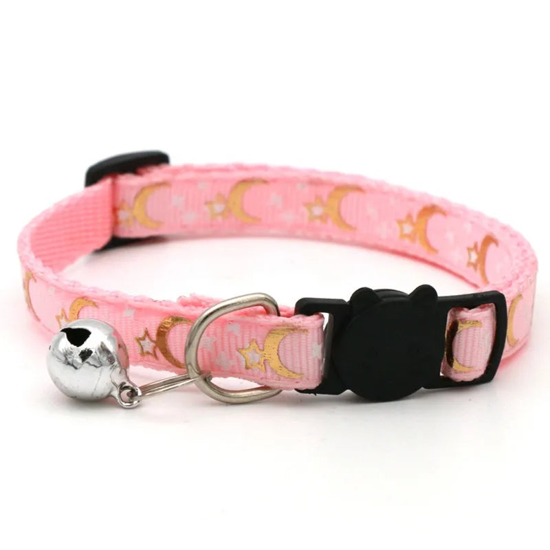 HookUpCo. Colorful Pet Collar with Safety Bell