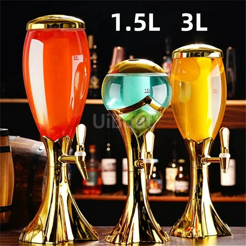 HookUpCo. 1.5L & 3L Tabletop Beverage Dispenser Tower