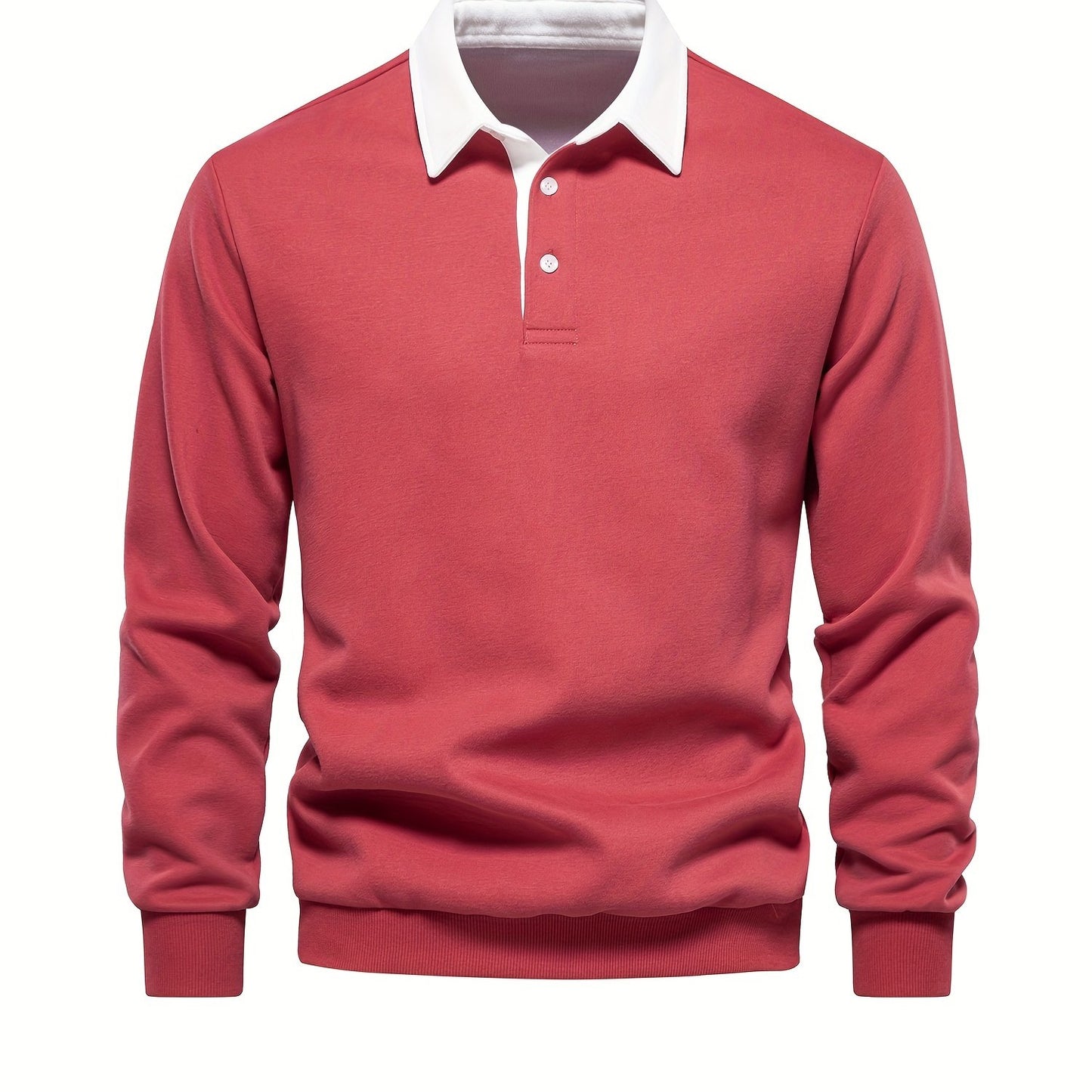 HookUpCo. Color Block Long Sleeve Pullover for Men