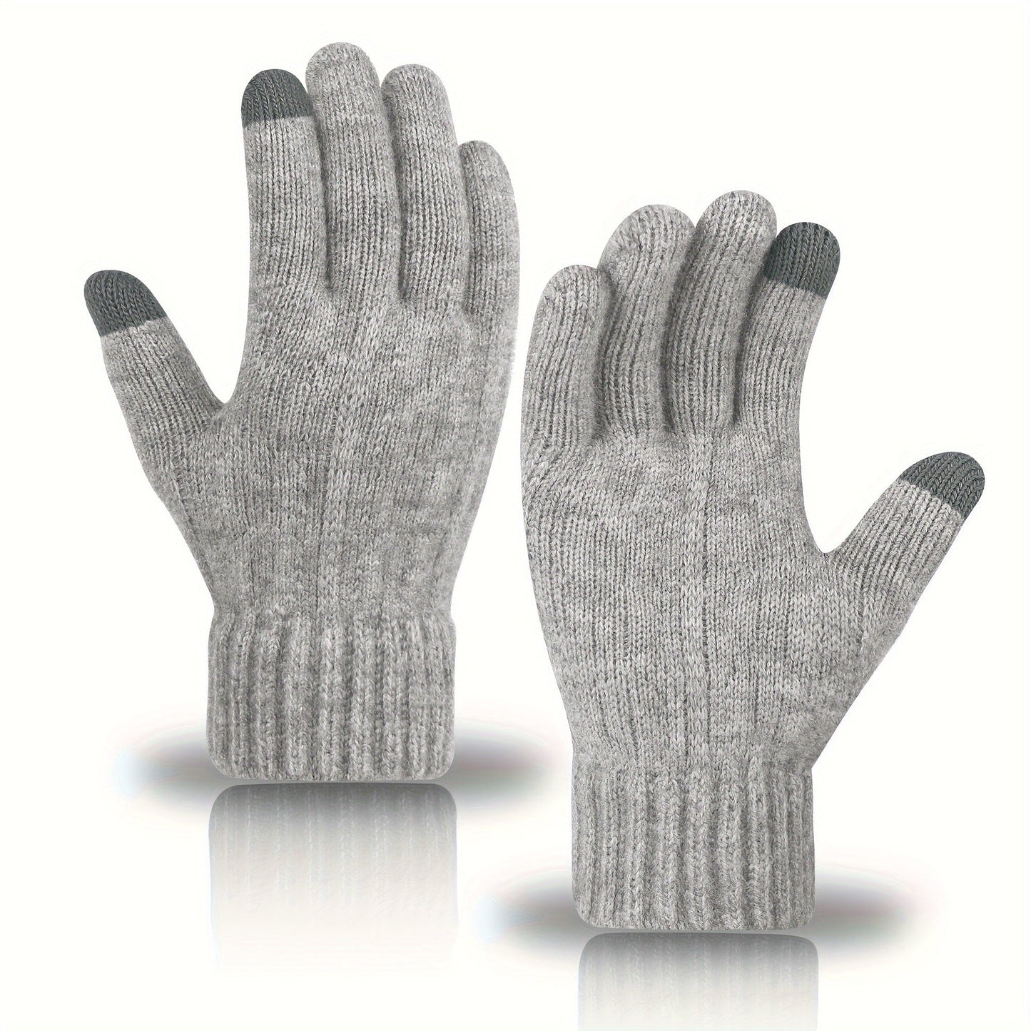 Alpaca Fleece Touch Screen Gloves with Secure Closure