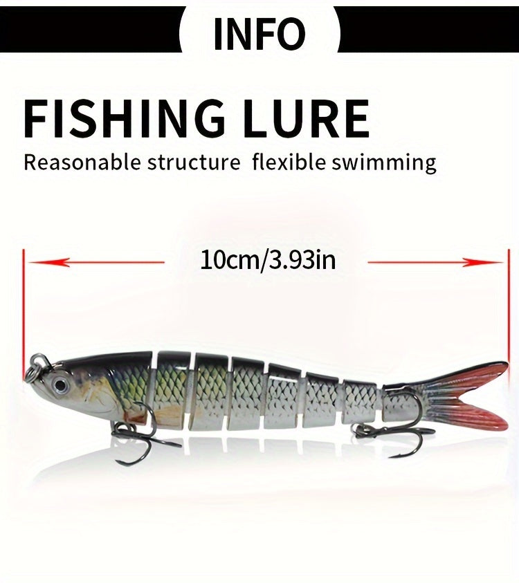 Lifelike 3pcs Fishing Lures with Treble Hooks for More Catches