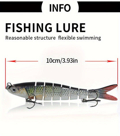 Lifelike 3pcs Fishing Lures with Treble Hooks for More Catches