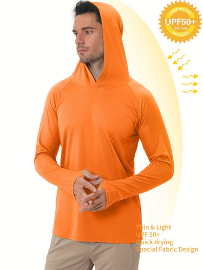 Lightweight UPF50+ Sun Protection Hoodie for Outdoor Activities