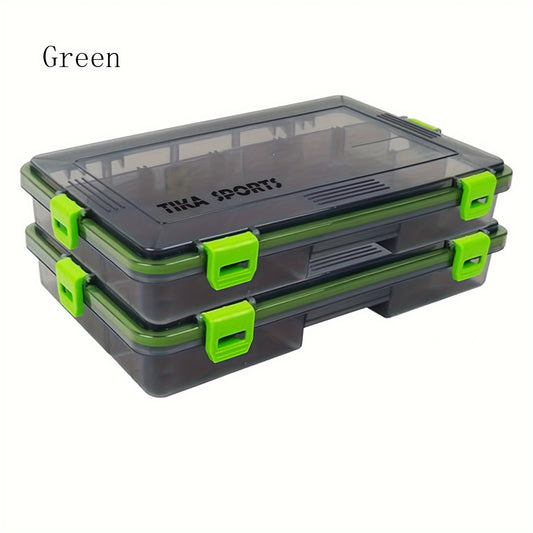 Transparent Waterproof Fishing Tackle Boxes with Dividers 2-Pack
