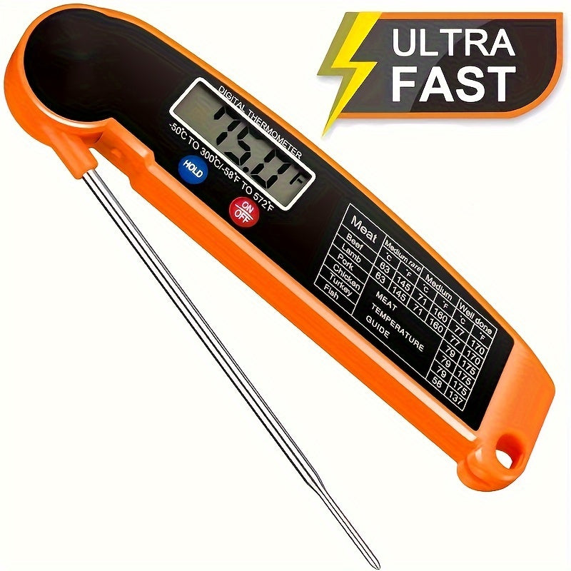 HookUpCo. Quick-Read Digital Meat Thermometer for Perfect Cooking