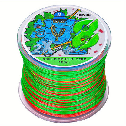 Super-Strong Braided PE Fishing Line, 16-75LB, 109yds