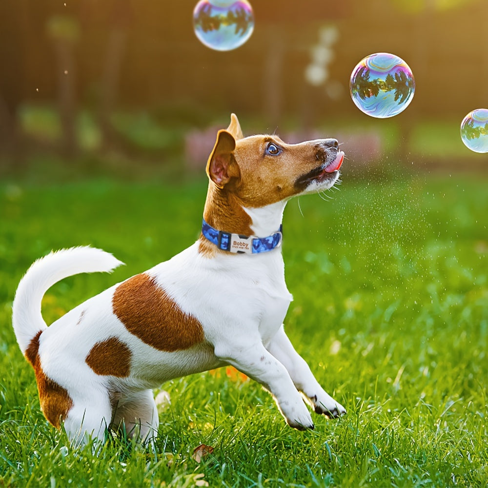 Personalized Camouflage Dog Collar with Free Engraving Tag