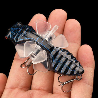 Bionic Cicada Fishing Lure with Treble Hook for All Waters