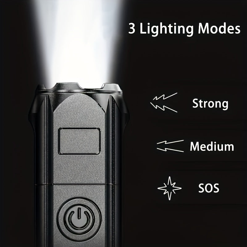 Rechargeable Super Bright Zoomable Flashlight for Outdoors