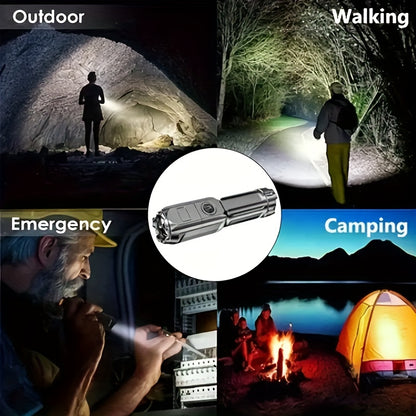 Rechargeable Super Bright Zoomable Flashlight for Outdoors