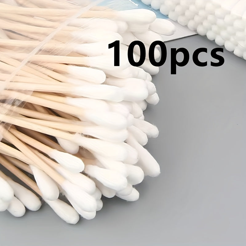 Double-Tipped Cotton Swabs - Hypoallergenic, Unscented Cleaners