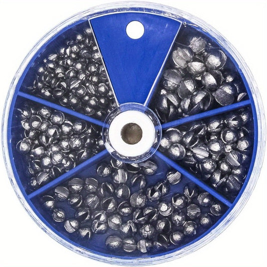 205pcs Round Split Shot Sinkers - Versatile Fishing Weights