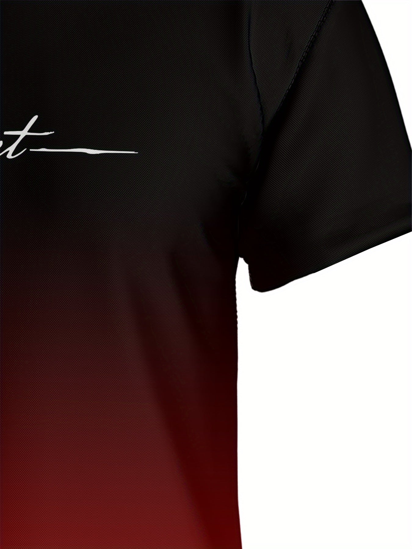 Men's Short Sleeve Gradient Graphic Tee for Summer Adventure