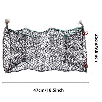 Portable Foldable Fishing Net for Shrimp and Crab Trapping