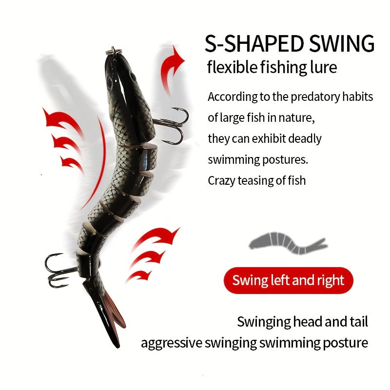 Lifelike 3pcs Fishing Lures with Treble Hooks for More Catches