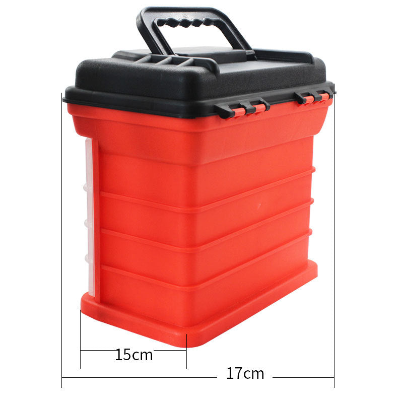 Portable Fishing Toolbox with Large Storage Capacity