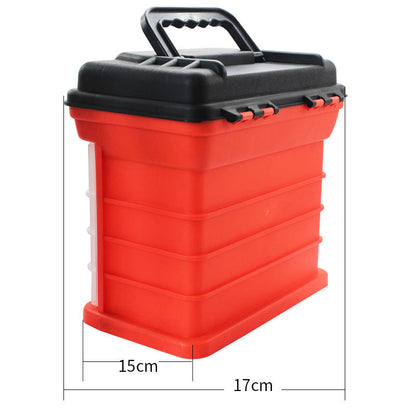 Portable Fishing Toolbox with Large Storage Capacity