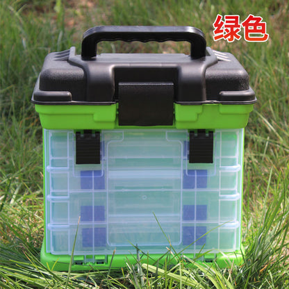 Portable Fishing Toolbox with Large Storage Capacity