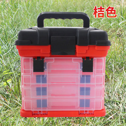 Portable Fishing Toolbox with Large Storage Capacity