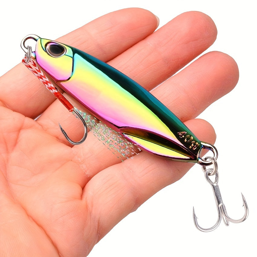 Colorful Electroplated Spoon Jigs for Freshwater Fishing