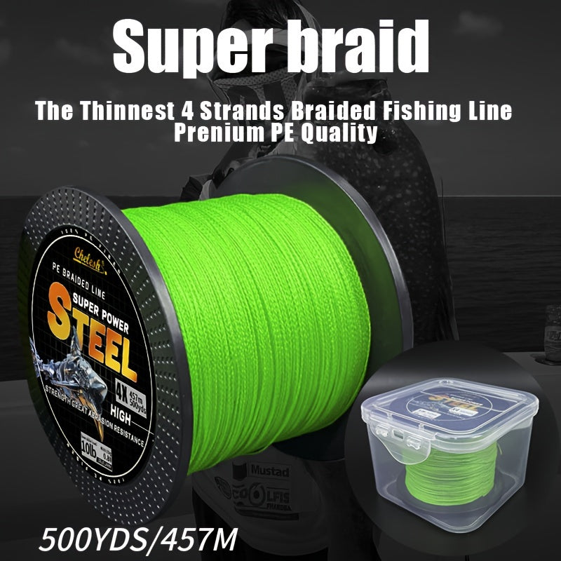 Ultra-Durable 4-Strand Braided Fishing Line for All Anglers