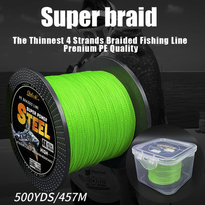 Ultra-Durable 4-Strand Braided Fishing Line for All Anglers