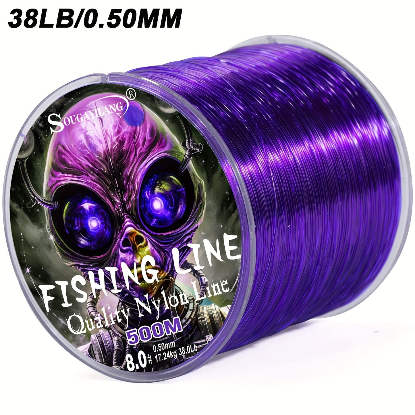 Ultra-Durable Nylon Fishing Line, Abrasion-Proof 547yds