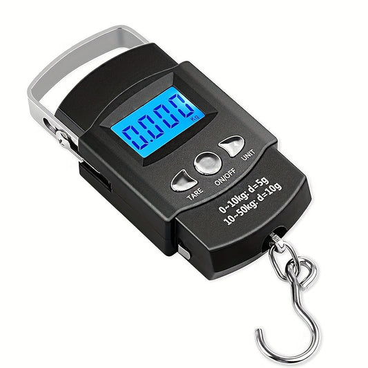 Compact Electronic Hand Scale with Ruler for Travel Use