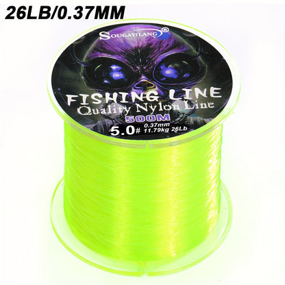 Ultra-Durable Nylon Fishing Line, Abrasion-Proof 547yds