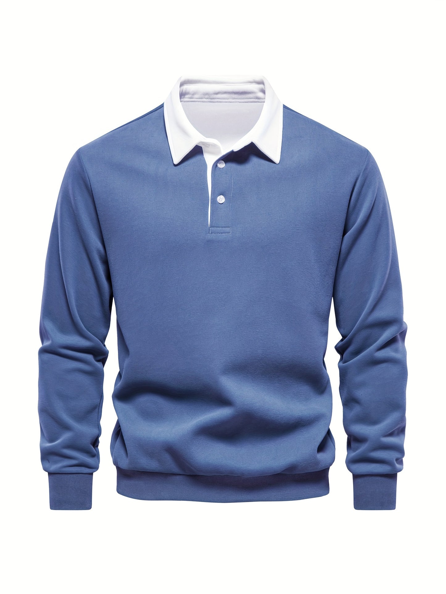 HookUpCo. Color Block Long Sleeve Pullover for Men