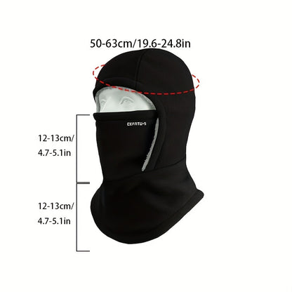 Winter Warm One-Piece Hooded Scarf with Face Mask Protection