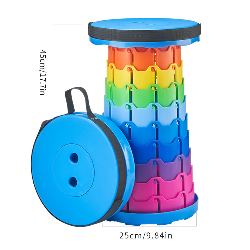 Ultralight Adjustable Folding Stool for Camping and Outdoors