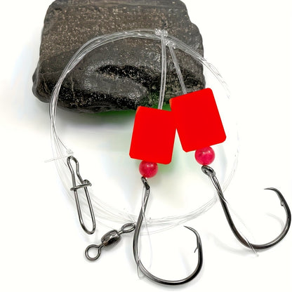 20pcs Fishing Float Rigs with Sharp Hooks for Saltwater Use