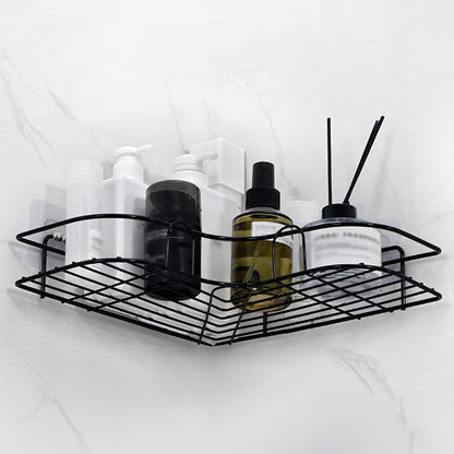 No-Drill Cast Iron Corner Shower Shelf for Modern Bathrooms