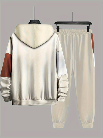 Men's Hooded Jogger Sweatsuit Set for Active Lifestyle