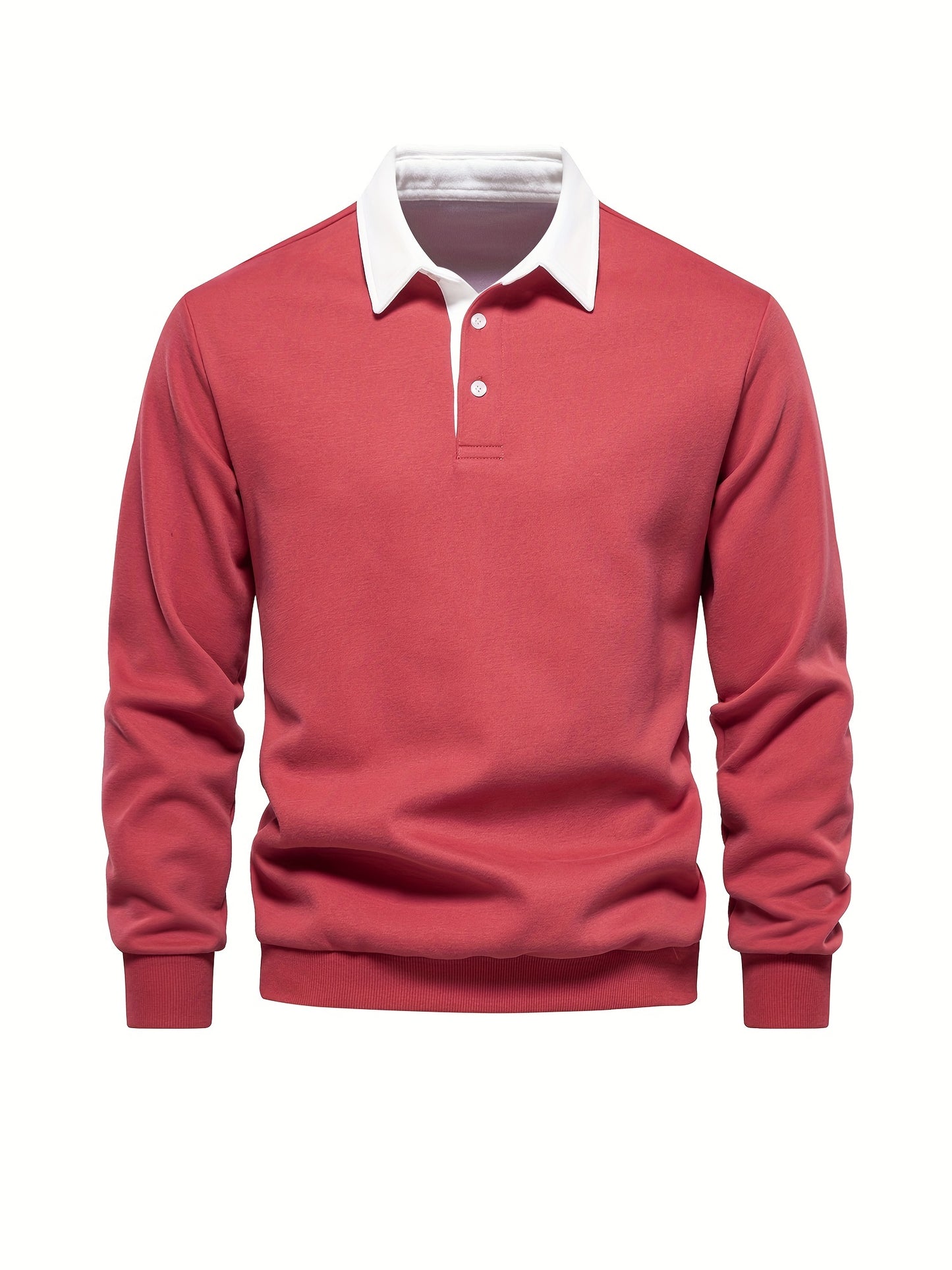 HookUpCo. Color Block Long Sleeve Pullover for Men
