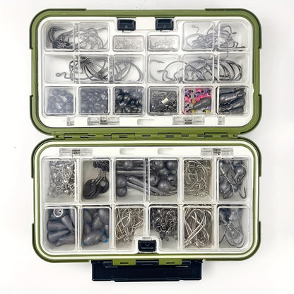 306-Piece Fishing Lure Accessories Kit with Tackle Box