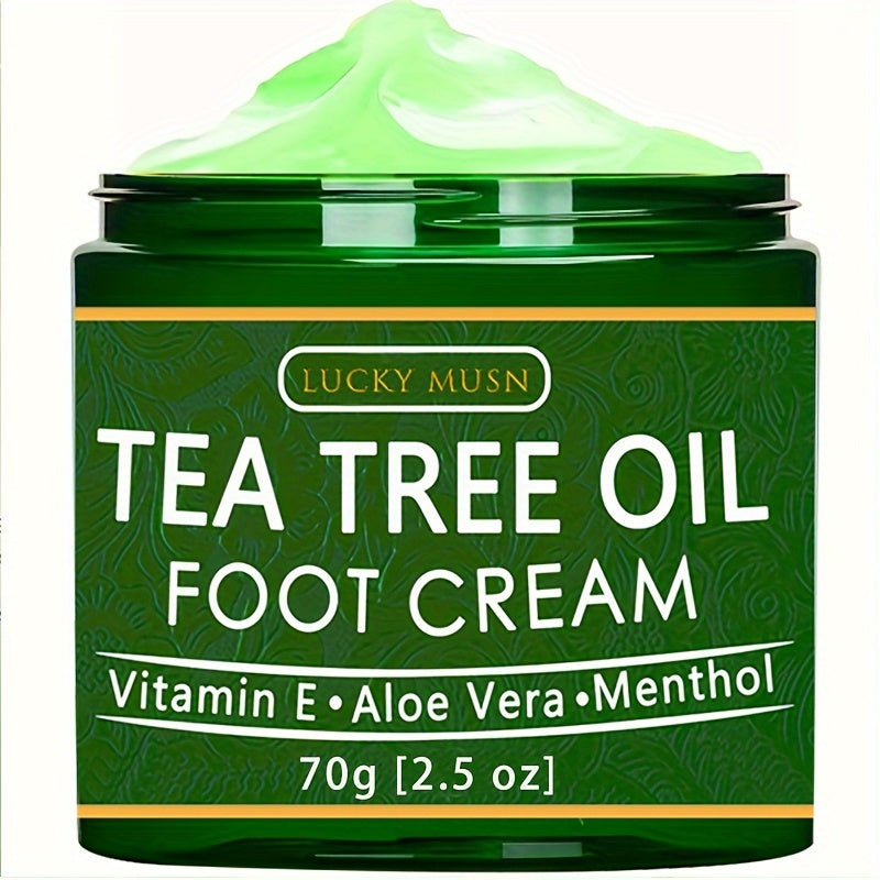 Revitalize Feet with Tea Tree Oil Cream, Aloe & Honey 2oz
