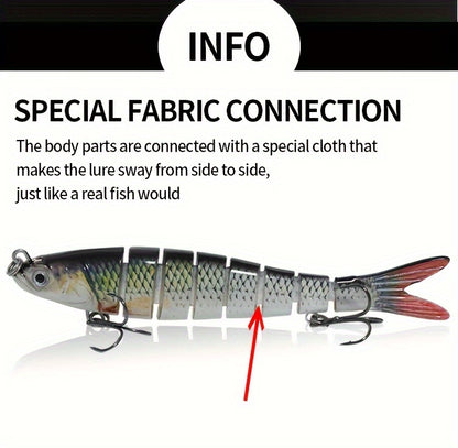 Lifelike 3pcs Fishing Lures with Treble Hooks for More Catches