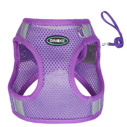 360-Degree Reflective Safety Vest Dog Leash for Active Pets