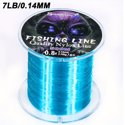 Ultra-Durable Nylon Fishing Line, Abrasion-Proof 547yds